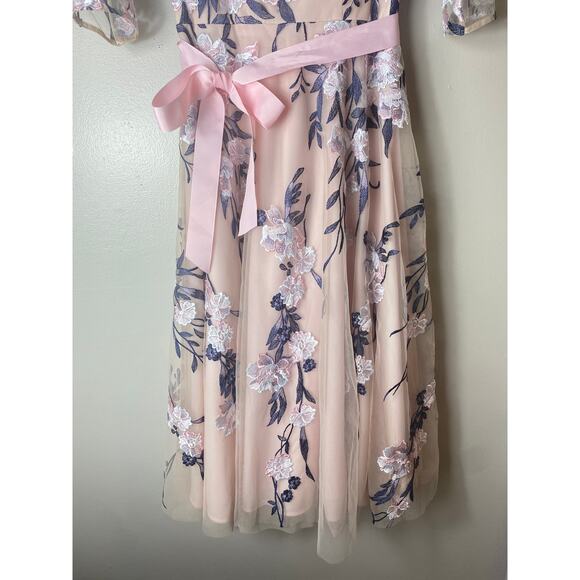 BHLDN DRESS 6 PINK MOTHER OF THE BRIDE BRIDAL SHOWER COCKTAIL PARTY - Picture 8 of 16